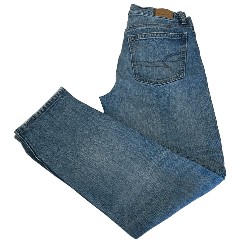 American Eagle Super High Rise Ankle Straight Lenght Jeans SZ 0 Regular